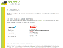 Tablet Screenshot of eclecticstudios.com